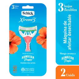 Schick Xtreme 3 Máquina de Afeitar Hawaiian Tropic