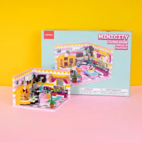 Set de Construcción Casa Sala de Estar Mini City Miniso