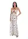 Vestido Clematis Estampado Liso Beige Talla M