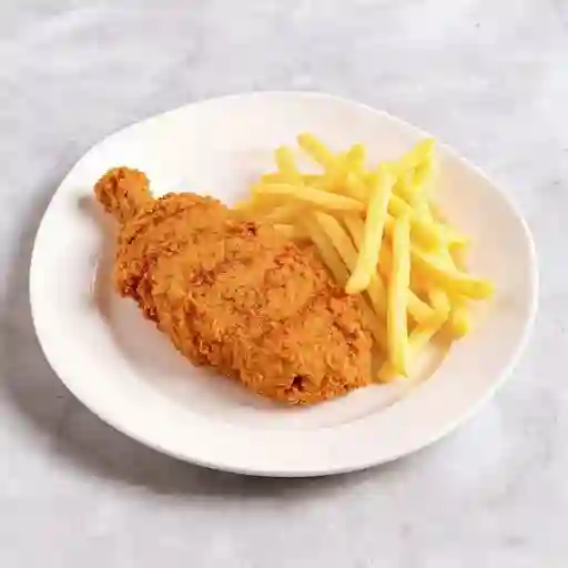 1/4 Pollo + papas francesas