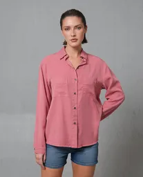 Camisa Mujer Rosa Talla L 219G013_ROS181436 Rifle
