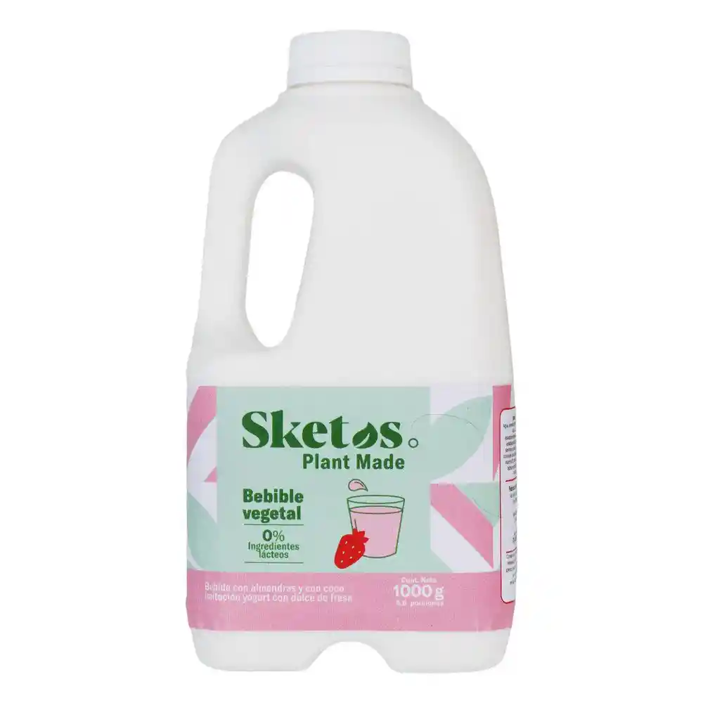 Ferm Almend Coco Sabor Fresa Sketos 975 Ml