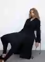 Abrigo Trench Geisha Negro Talla L Mujer Mango