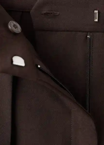 Pantalón Gabi Chocolate Talla 38 Mujer Mango