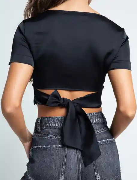 Camisa Vasiliki Negro Puro Ultraoscuro Talla XS 411F342 Naf Naf