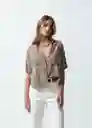 Camisa Mujer Gris Fungi Medio M 011G367 Naf Naf