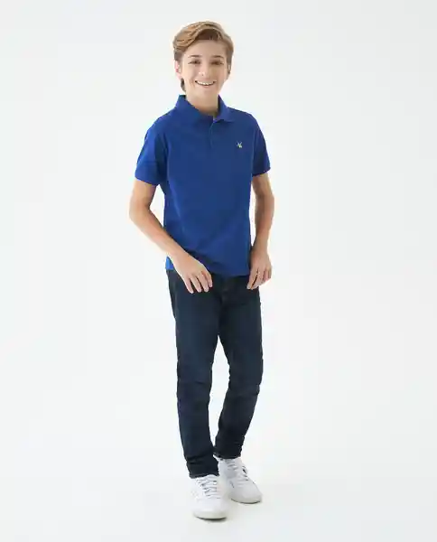 Camiseta Basic Niño Color Azul Sodalita Ultraoscuro 14 Chevignon