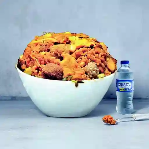 Combo Arroz Colombiano + Cristal Sin Gas 450 ml