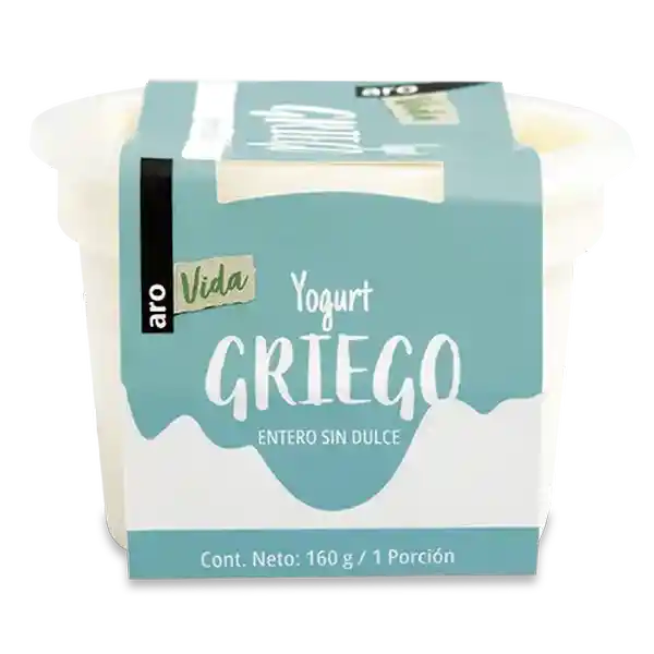 Aro Vida Yogurt Griego Natural Sin Dulce