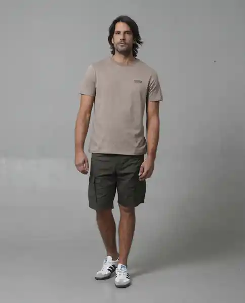 Camiseta Hombre Café Talla M 109G110_CAF181017 Rifle