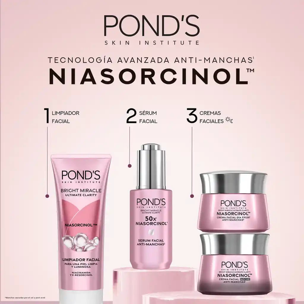 Crema Antimanchas Día Ponds Bright Miracle con Niasorcinol 50g