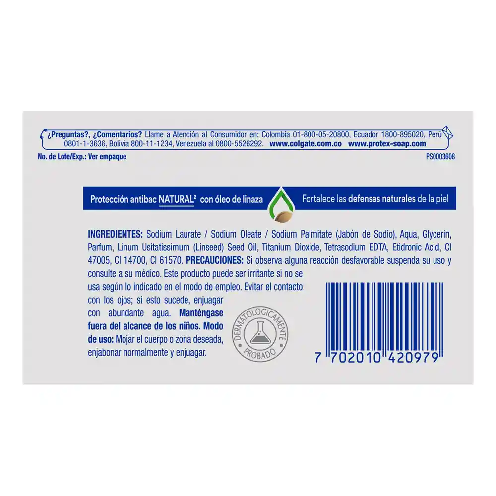 Jabón en barra Protex Complete 12 - 120g