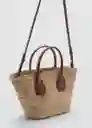 Bolso P Serifos Cuero Talla 99 Mujer Mango