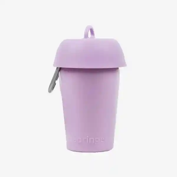 Springer Botella Mascotas Plegable Flip Morado