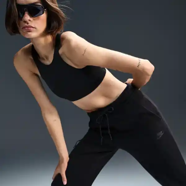 Nike Pantalón Jogger W Nsw Tch Flc mr 2 Lifestyle Mujer Negro L