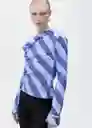Blusa Celeste Celeste Talla M Mujer Mango