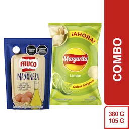 Futbolero margarita Limón 105 g + Salsa de Mayonesa 380 g