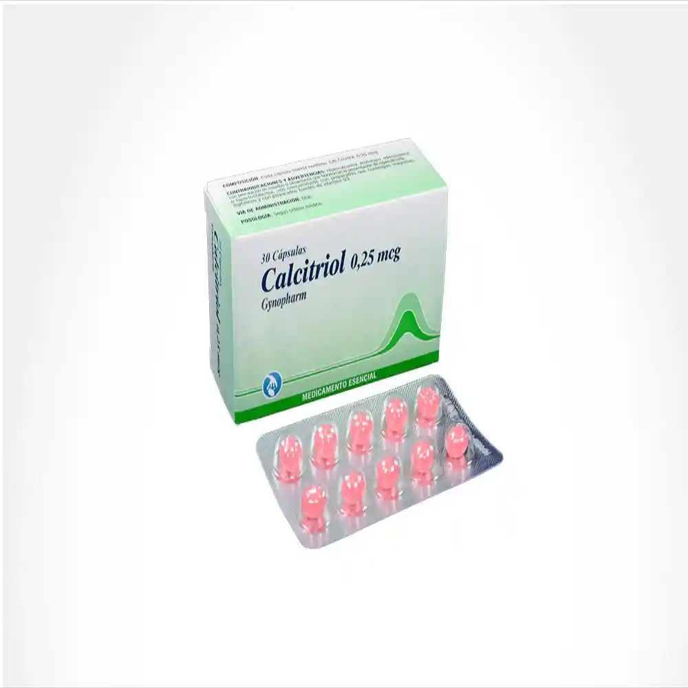 Calcitriol 0 25 Mcg Gynopham Caja