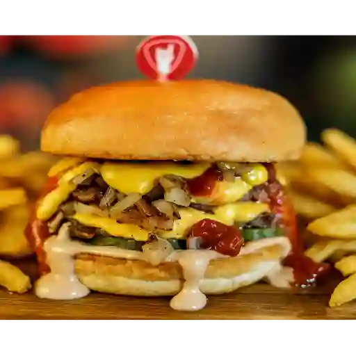 Combo Rappi Fest Double Smash Chesseburger