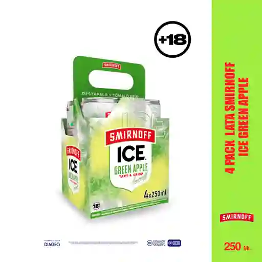 Smirnoff Ice Aperitivo de Vodka Sabor a Manzana Verde