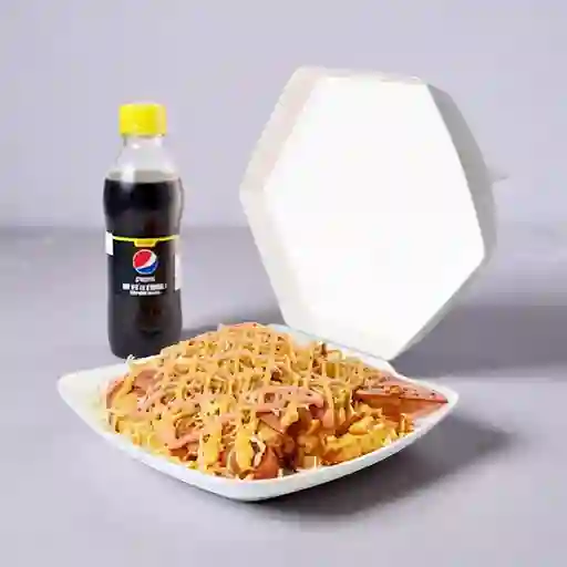 Salchipapa Sencillo + Gaseosa