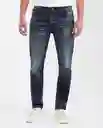 Jean Straight-Morrison Azul Clásico Oscuro Talla 36/32 Chevignon