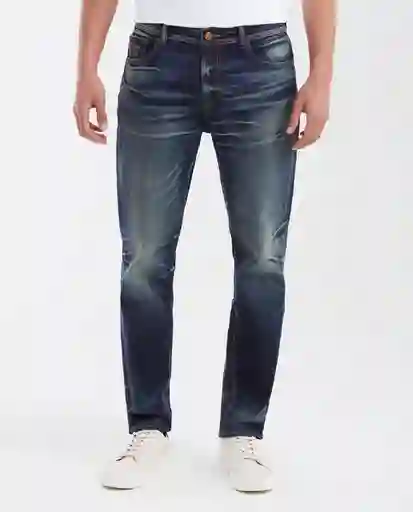 Jean Straight-Morrison Azul Clásico Oscuro Talla 36/32 Chevignon
