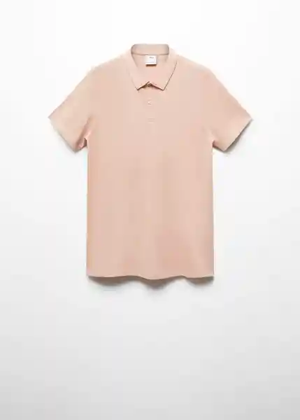 Camiseta Polo Ezequi Rosa Pastel Talla S Hombre Mango