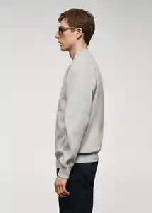 Buzo Sudadera Nola Gris Medio Vigoré Talla S Hombre Mango