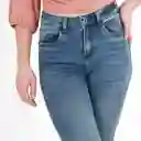 Jean Ilussion Tiro Medio Bota Recta Azul Talla 8 - 630900