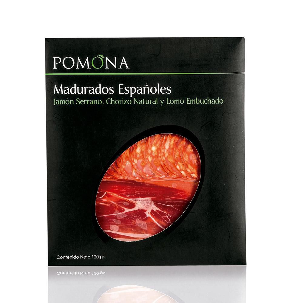 Madurados Españoles con Jamón Serrano Pomona 120 g