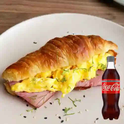 Combo Croissant Historico +Cocacola Light 400ml