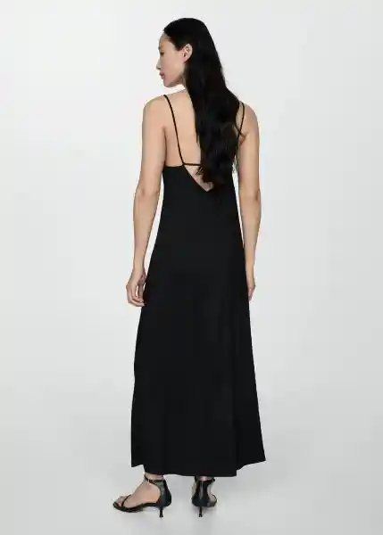 Vestido Valen Negro Talla M Mujer Mango