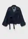 Chaqueta Trench Mar Tejano Soft Talla XS Mujer Mango