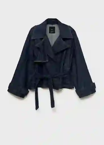 Chaqueta Trench Mar Tejano Soft Talla XS Mujer Mango