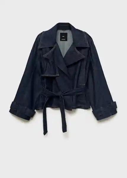 Chaqueta Trench Mar Tejano Soft Talla XS Mujer Mango