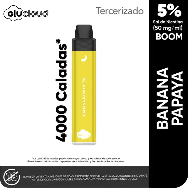 Glucloud  Vapeador Banana Papaya Boom
