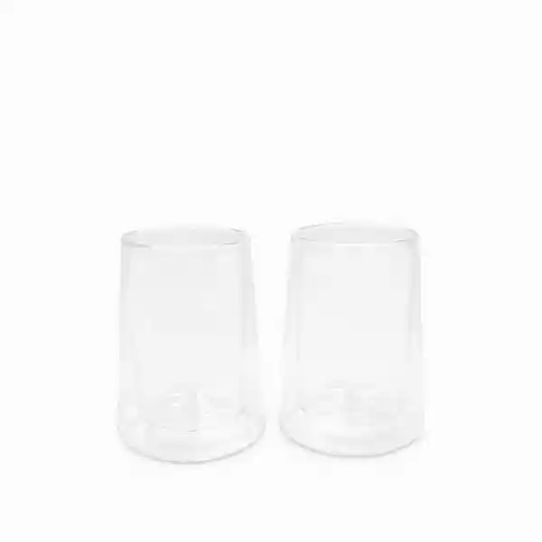 Set Vaso Doble Pared Cuadrado 300 mL Ambiente Gourmet