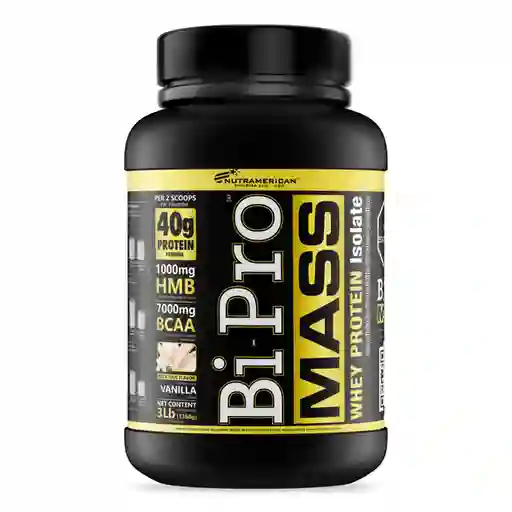 Bipro Mass Proteína Nutramerican Sabor Vainilla