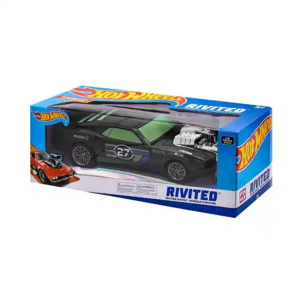 Hot Wheels Carro a Friccion Rivited Negro