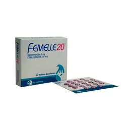 Femelle 20 Anticonceptivo (3 mg/0.02 mg) Tabletas Recubiertas