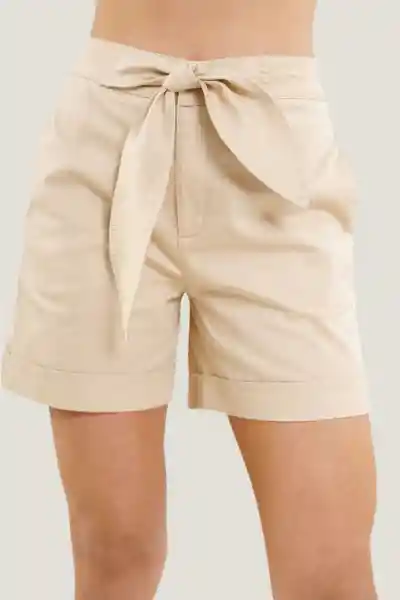 Short Julinha Color Beige Medio Talla 8 Ragged