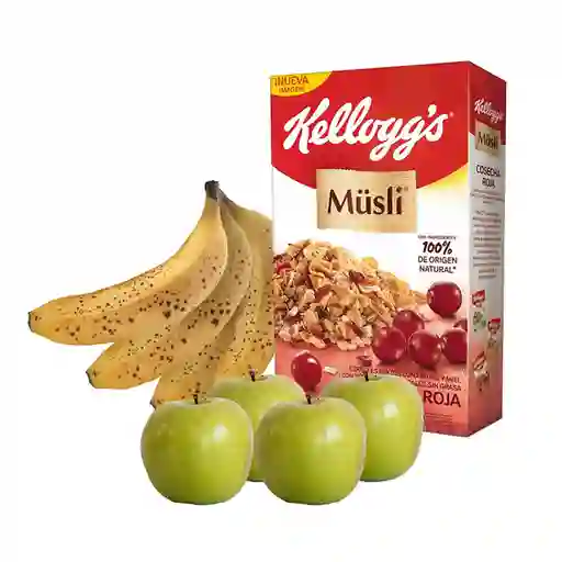 Combo Müsli Cereal Mixto Cosecha Roja + Banano Criollo + Manzana