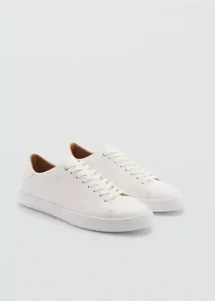 Tenis Metro Blanco Talla 43 Hombre Mango