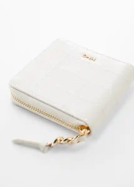 Billetera M Blake Off White Talla 99 Mujer Mango