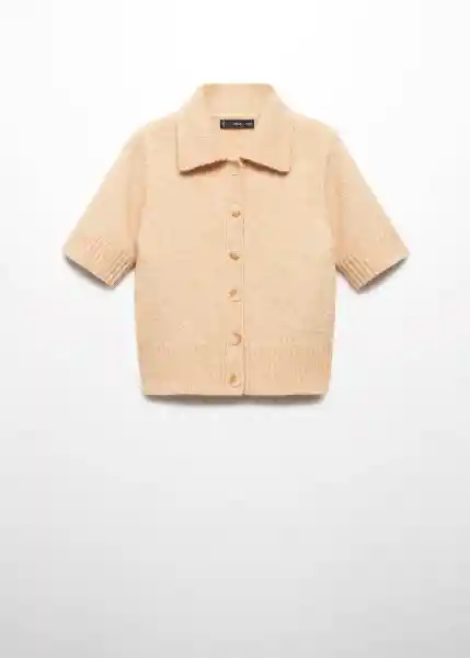 Cárdigan Palomin Beige Talla XS Mujer Mango