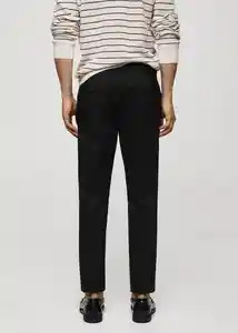 Pantalón Barna Negro Talla 38 Hombre Mango