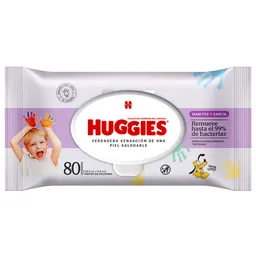 Huggies Toalla Húmeda Manitos & Carita 80 Und