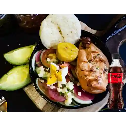 Combo Parrilla Saludable + Coca Cola Sin Azúcar 400 ml