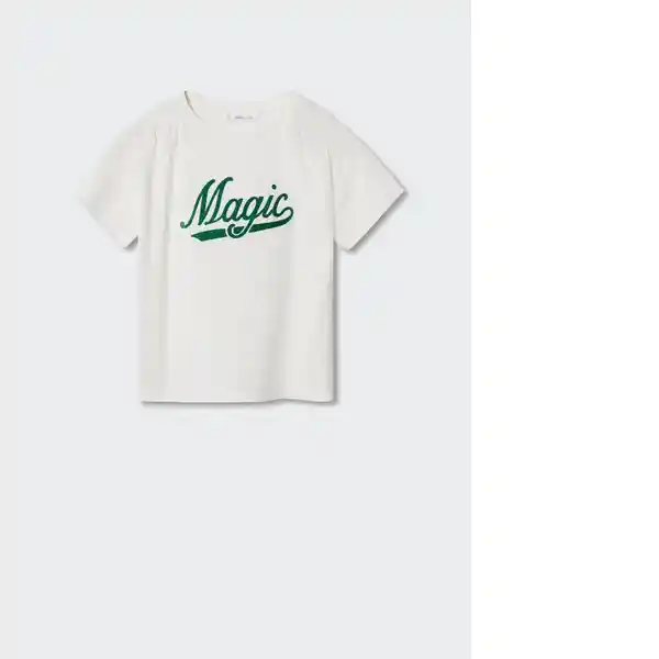 Camiseta Magic Offwhite Talla 10 Niñas Mango